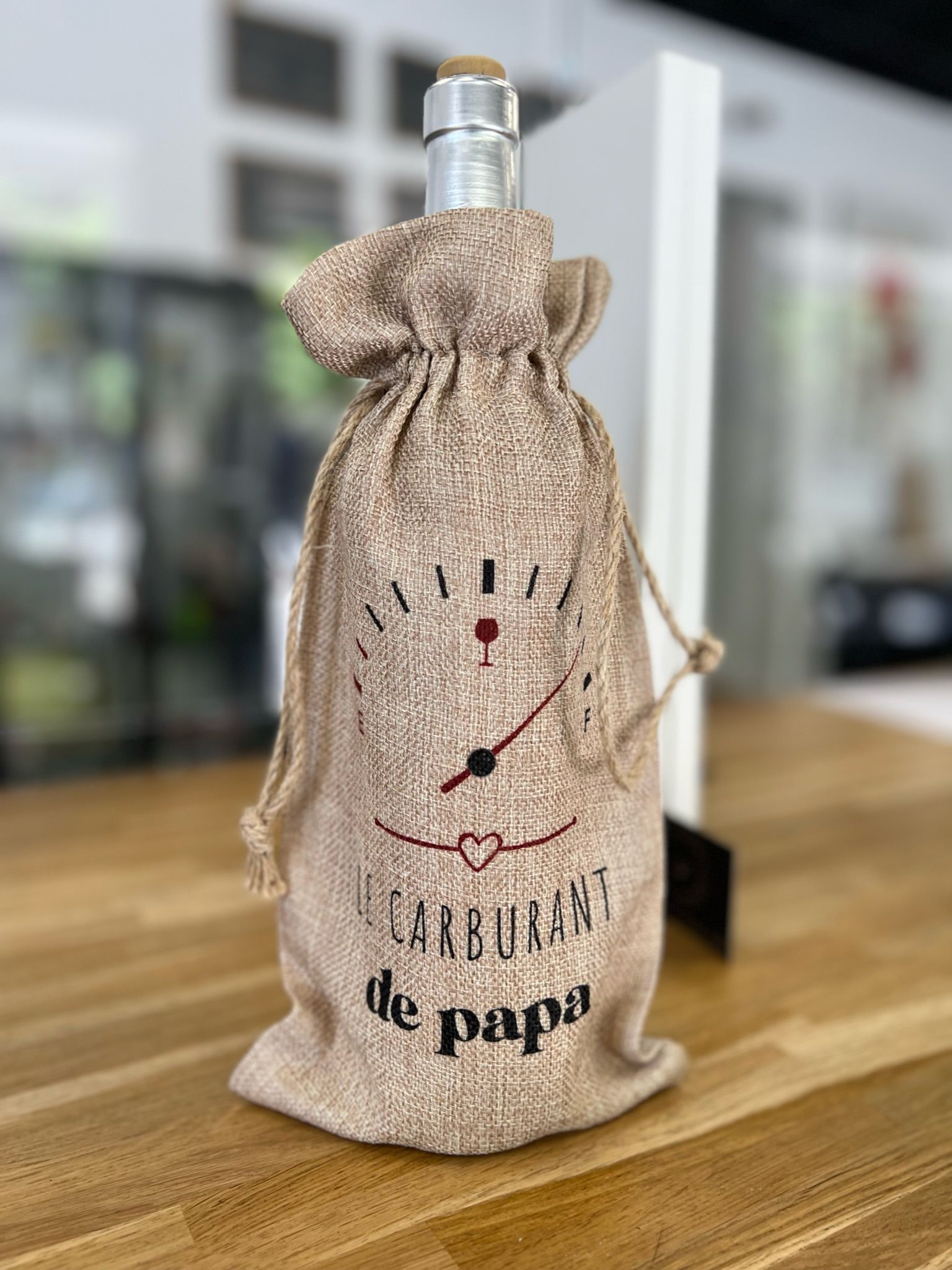 Pochette pour bouteille photo/texte