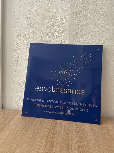 Plaque enseigne dibond