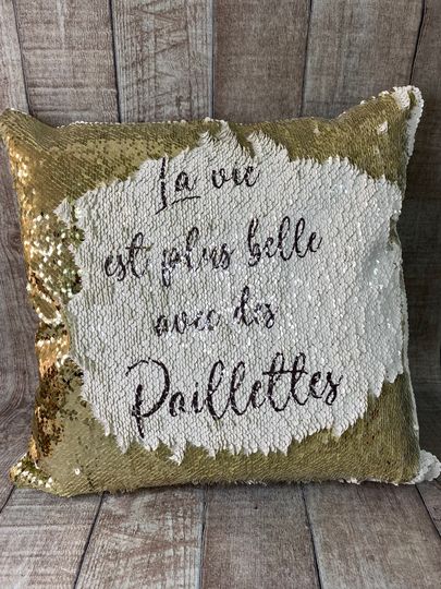 Coussin sequins