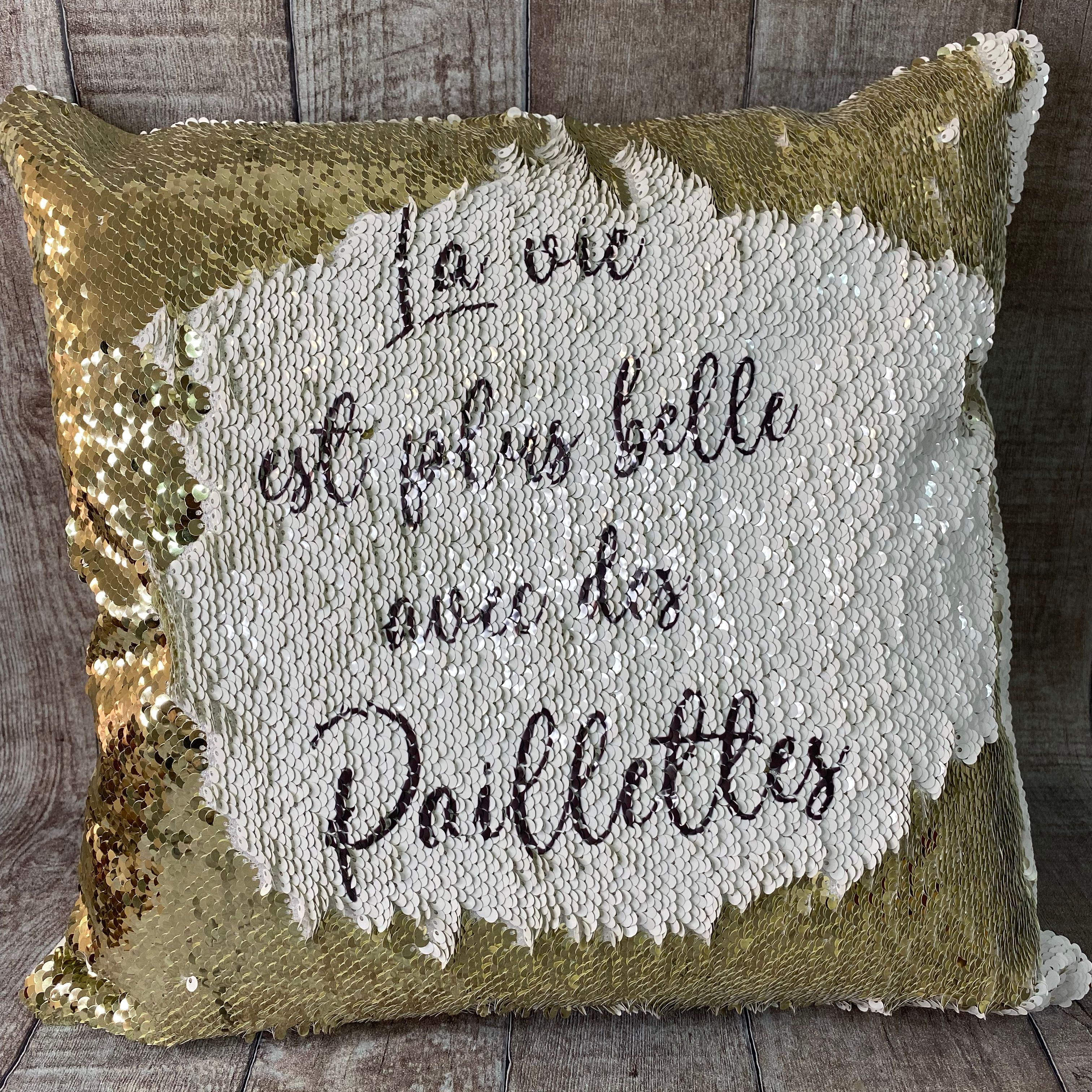 Coussin sequins