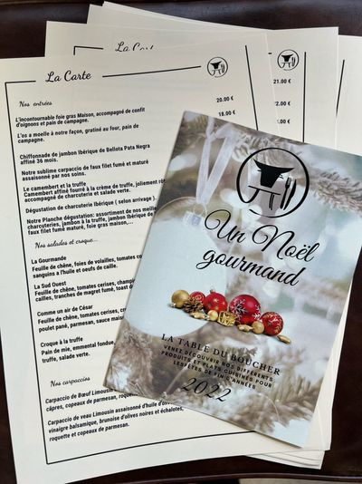 Flyer + Menu sur papier beige